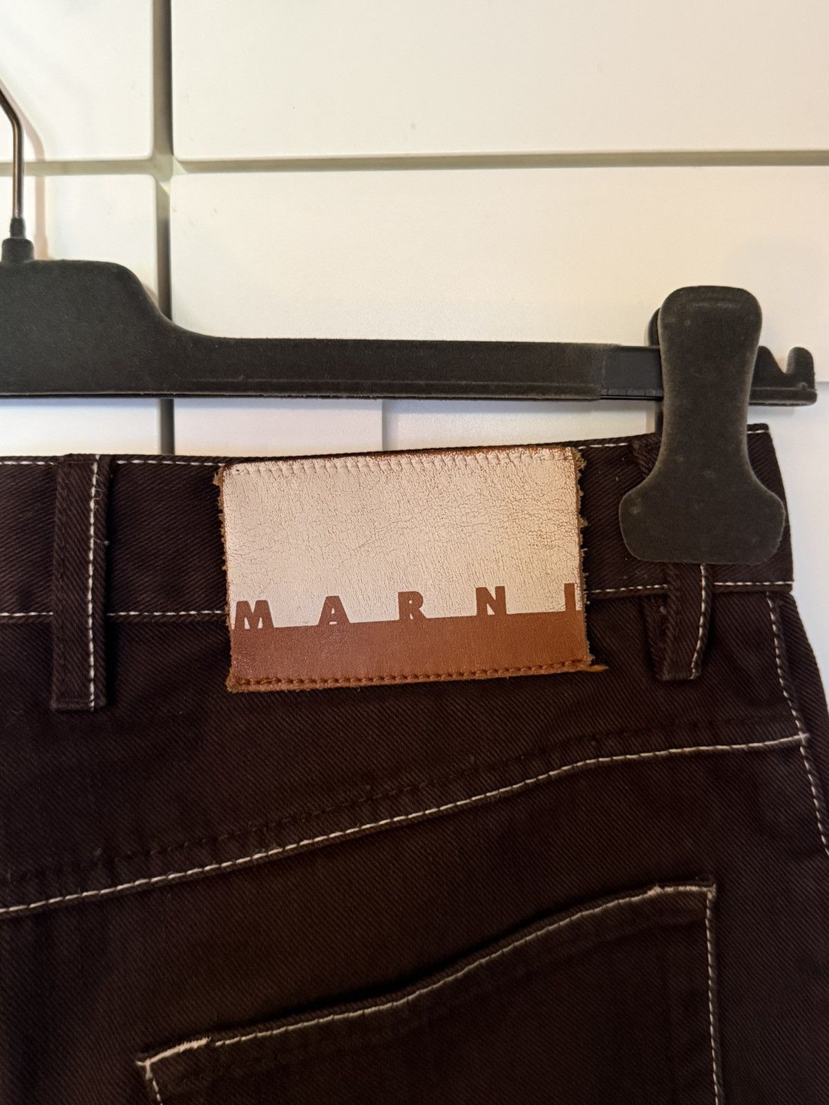 Marni Marni Brown Denim Pants Size US 30 / EU 46 - 4 Thumbnail