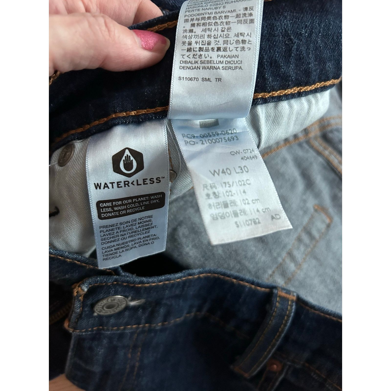 Levi's New Mens Levi’s 559 Straight Leg Stretchy Jeans Blue 40”x30” Size US 40 / EU 56 - 4 Thumbnail