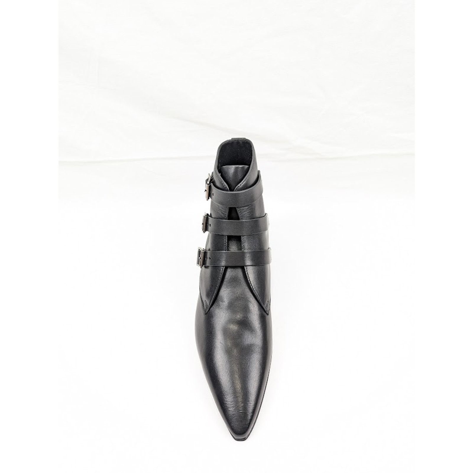 Saint Laurent Paris o1rshd1 Goth 15 Boots in Nero Size US 8.5 / EU 41-42 - 7 Thumbnail
