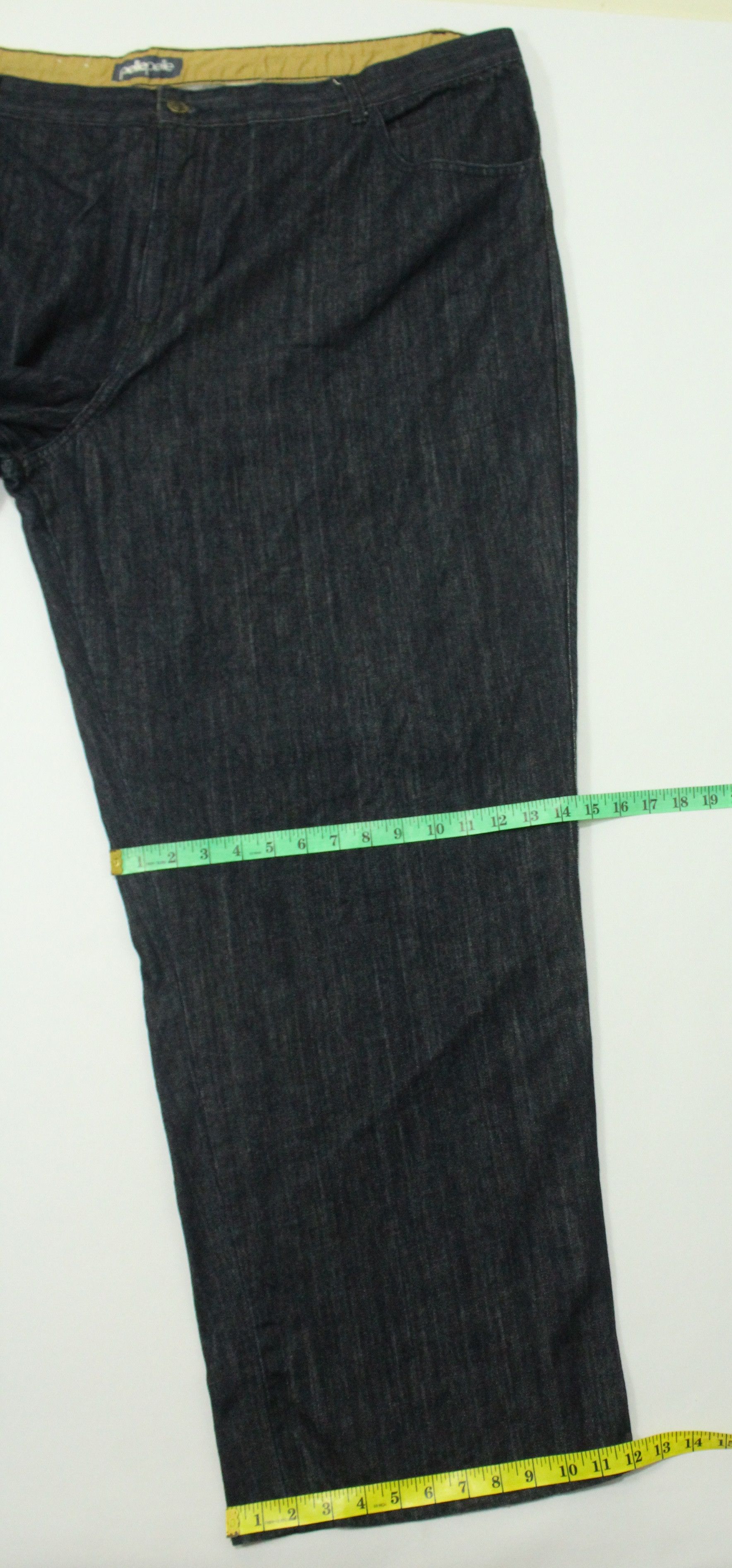 Pelle Pelle 54” Giant Waist PELLE PELLE Denim Baggy Embrroidered Logo Size US 44 / EU 60 - 17 Thumbnail
