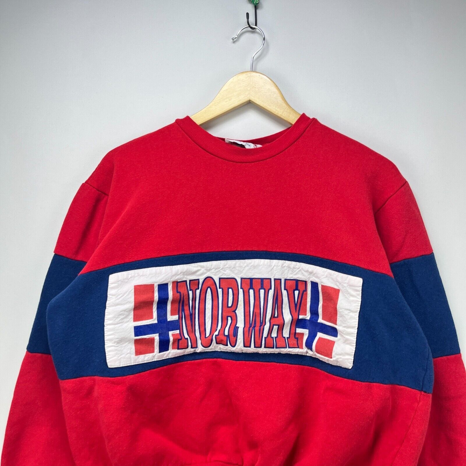 Vintage Vintage 90s Norway Norwegian Sweatshirt Small Size US S / EU 44-46 / 1 - 2 Thumbnail