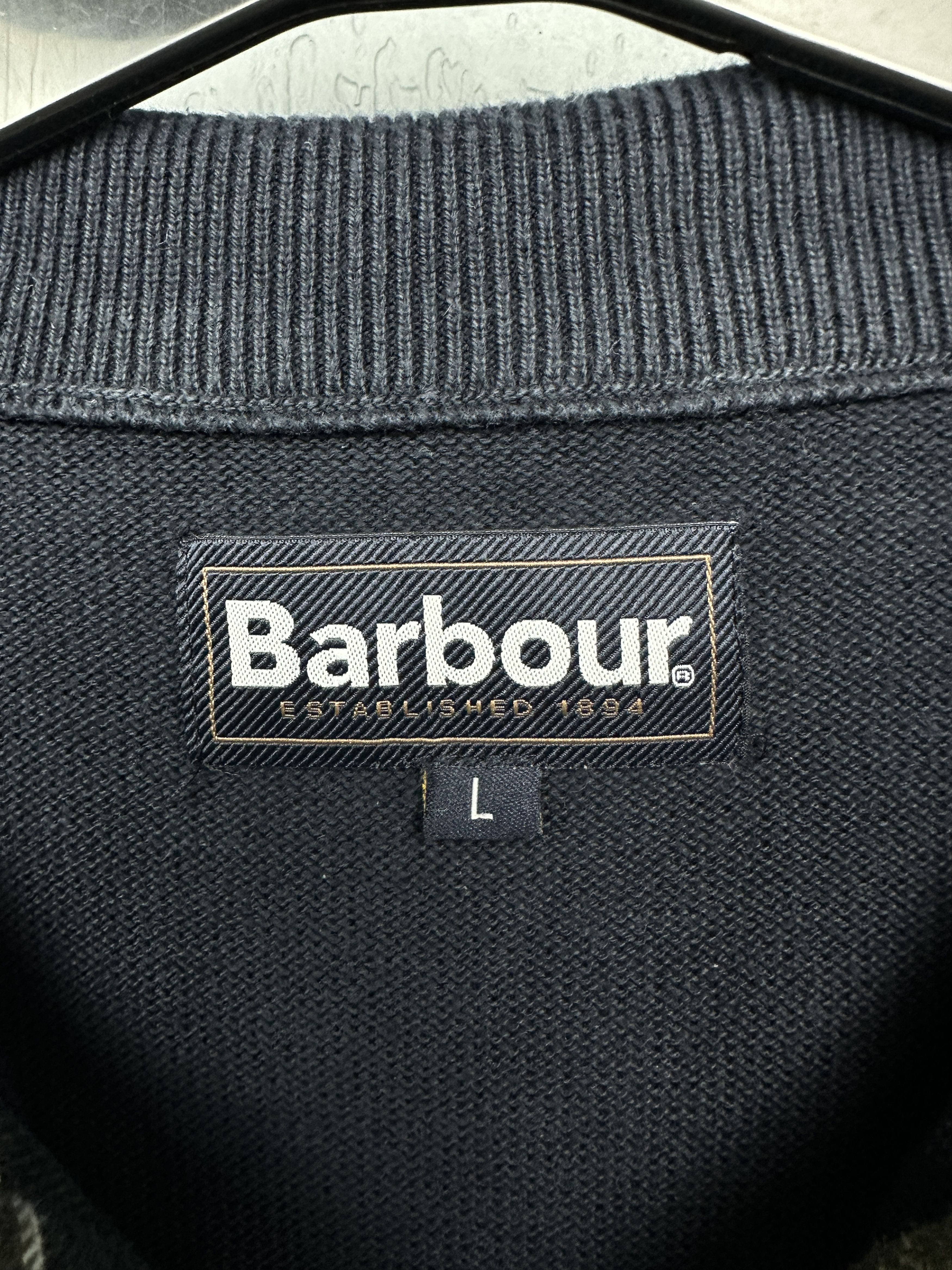 Barbour × Vintage Barbour Vintage Mens 1\4 Zip Mens Sweater Size US L / EU 52-54 / 3 - 4 Thumbnail