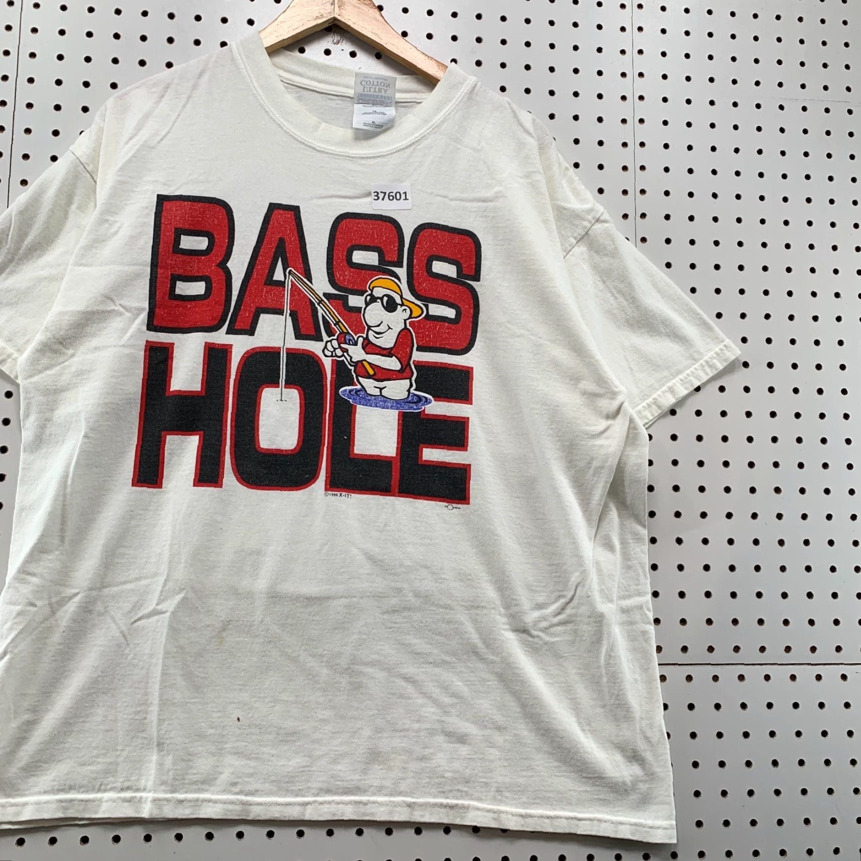 Vintage VINTAGE Bass Fishing Funny Graphic T-Shirt Mens XL White Short Sleeve Crew Neck 90s Size US XL / EU 56 / 4 - 5 Thumbnail