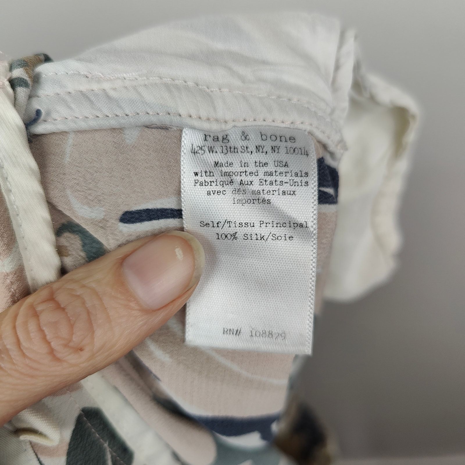 Rag & Bone Rag & Bone Victoria Silk Pant 6 Tropical Print Pink Green Size 28" / US 6 / IT 42 - 9 Thumbnail