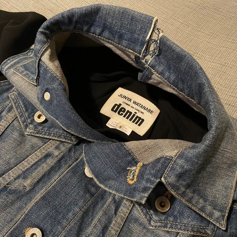 Junya Watanabe Junya watanabe Denim sideline denim stitching chiffon dres Size S / US 4 / IT 40 - 3 Thumbnail