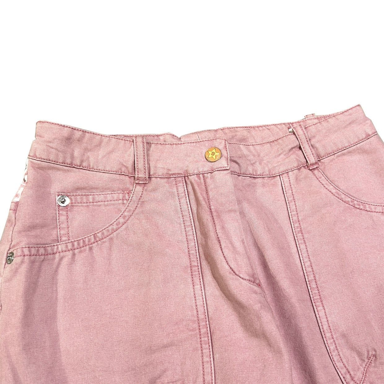 Dior Christian Dior by John Galliano pink monogram cargo trousers Size 26" / US 2 / IT 38 - 4 Thumbnail