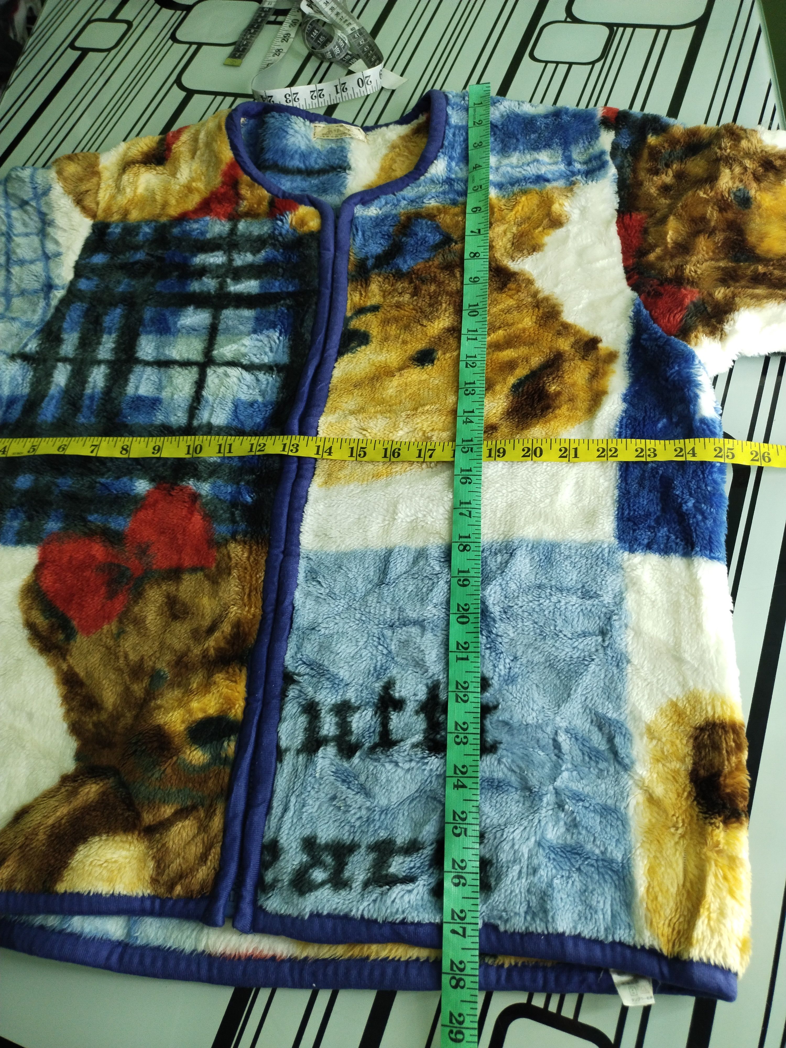 If Six Was Nine × Japanese Brand × Vintage Vintage Over Print Bears Wool Zipper Jacket Size US L / EU 52-54 / 3 - 18 Thumbnail