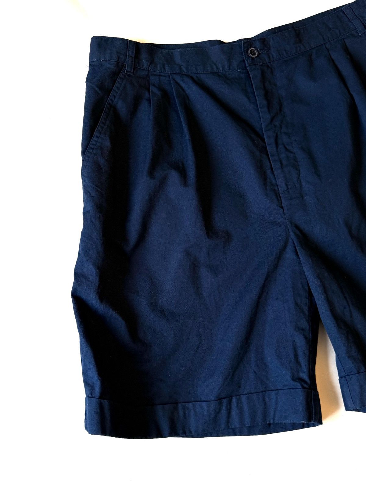 Fred Perry Fred Perry Men Blue Vintage Chino Shorts Size 34/L Logo Size US 34 / EU 50 - 2 Thumbnail