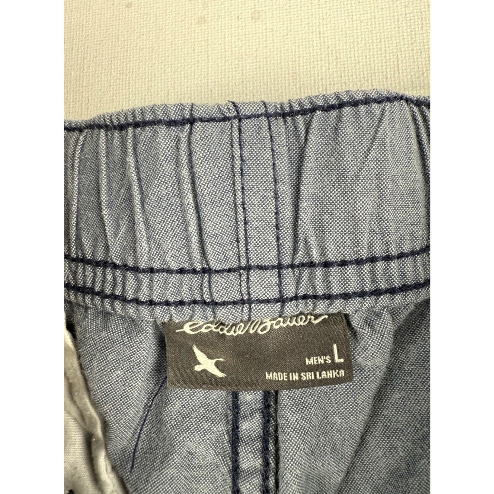 Eddie Bauer Eddie Bauer Cargo Shorts Mens L Belted Blue Nylon Outdoor Hiking Cargo Pocket Regular Color Blue Size US 33 - 2 Thumbnail