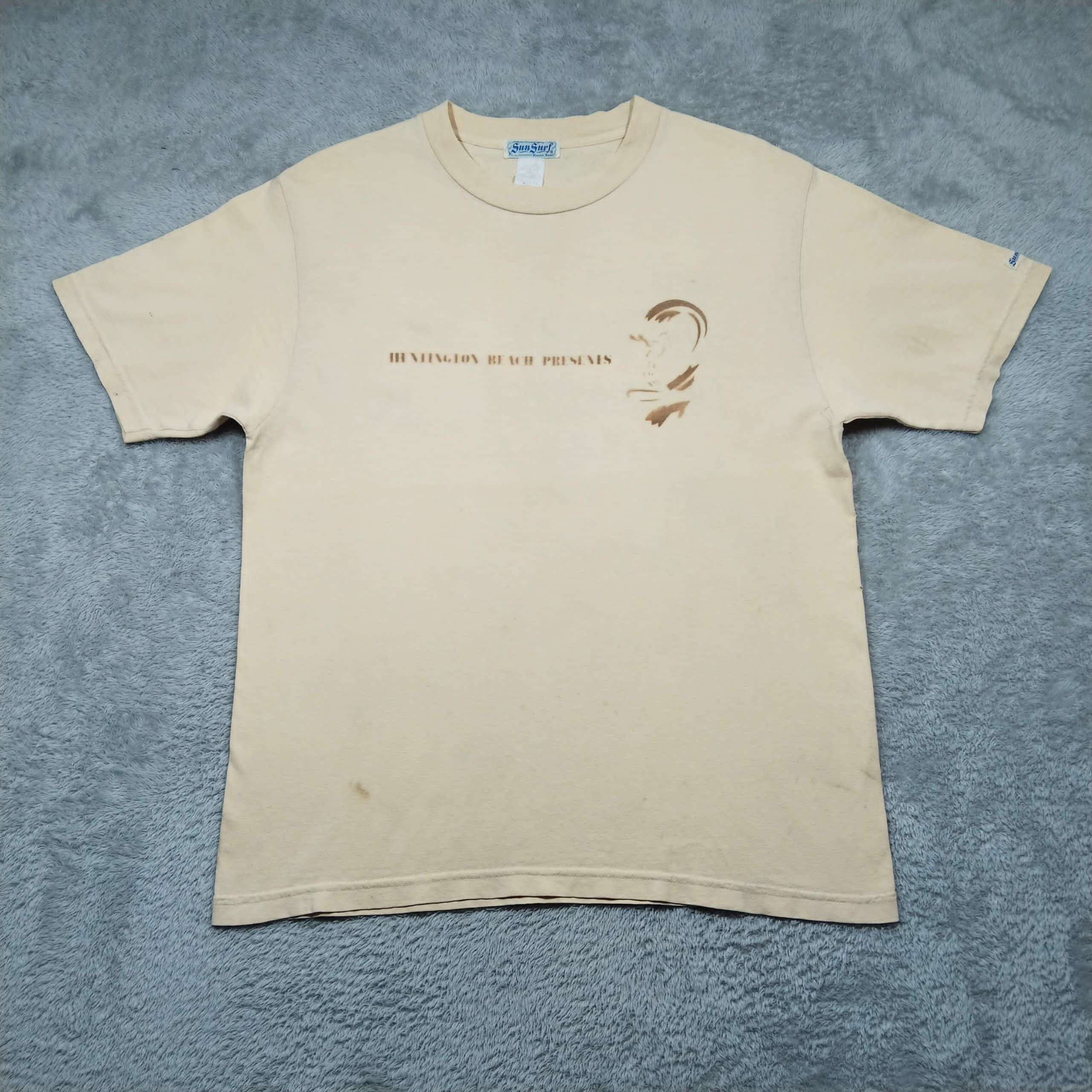 Sun Surf × Vintage VINTAGE SUN SURF YELLOW CREAM T SHIRT Size US M / EU 48-50 / 2 - 1 Thumbnail