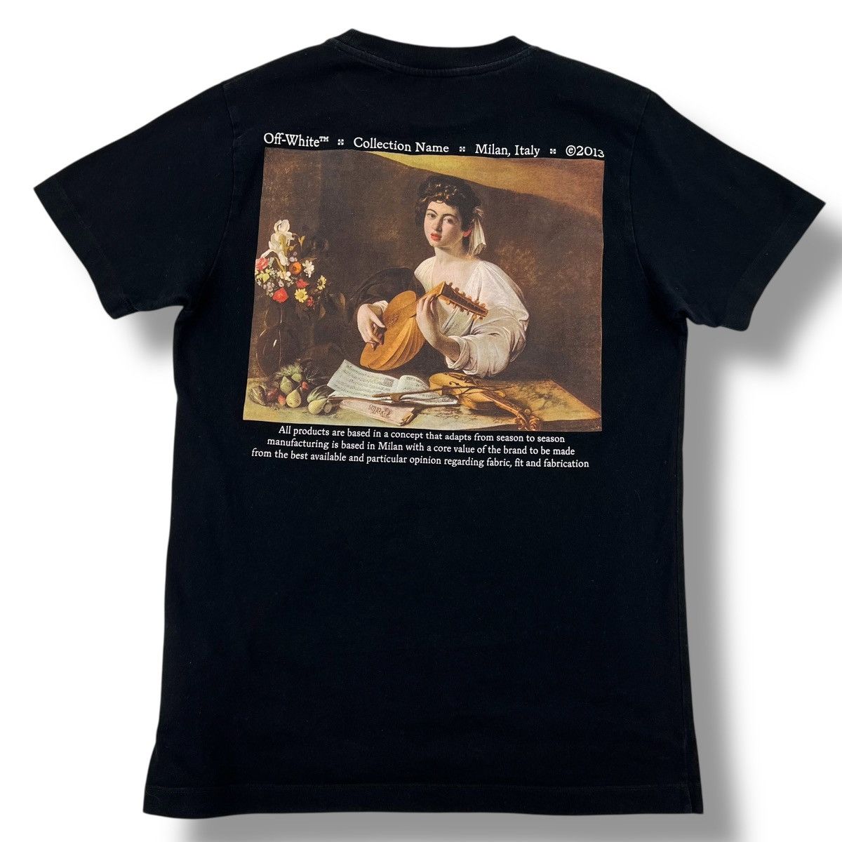 Off-White Off-White Caravaggio Lute Black T Shirt Size US S / EU 44-46 / 1 - 2 Thumbnail