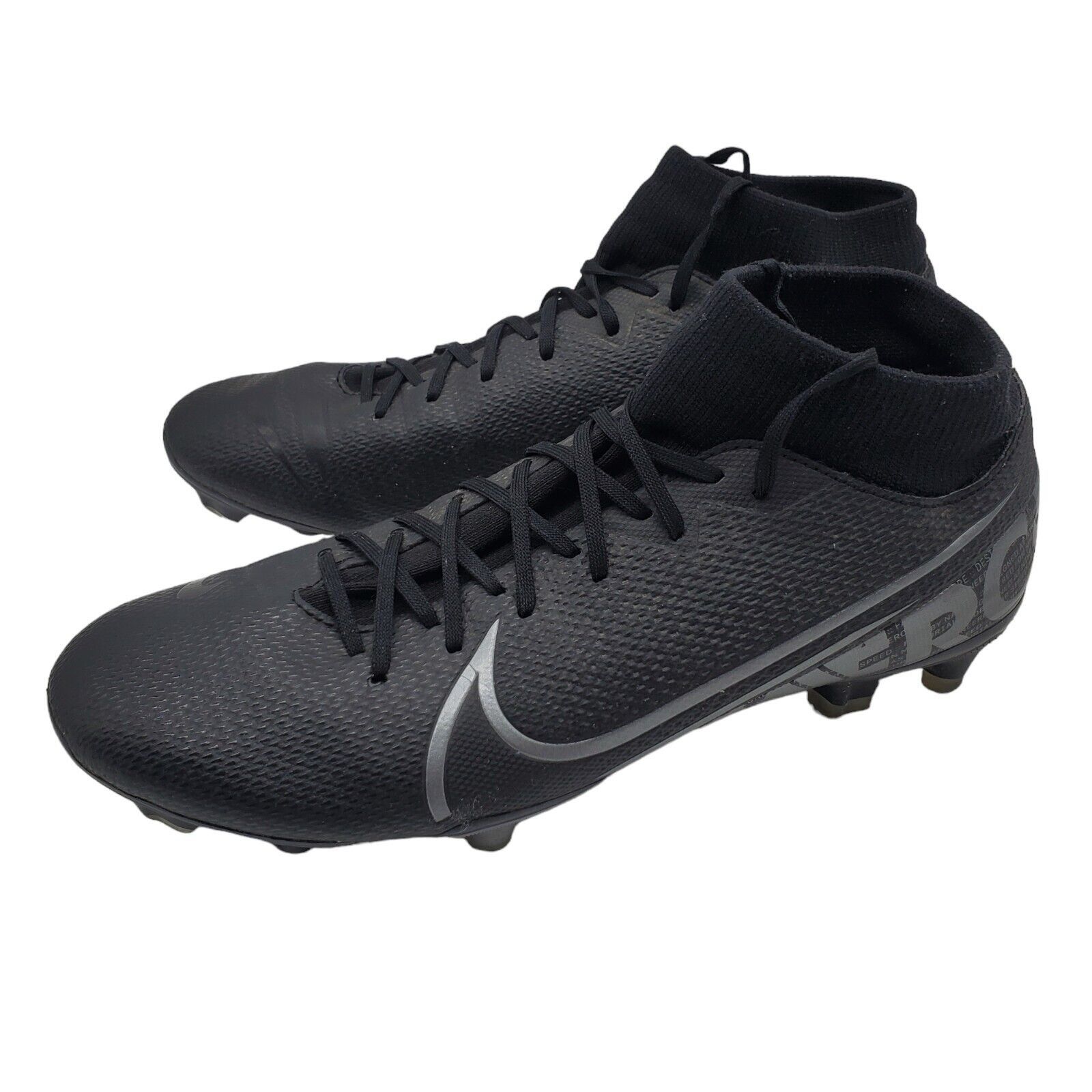 Nike mercurial superfly 7 pro fg soccer cleats black sale