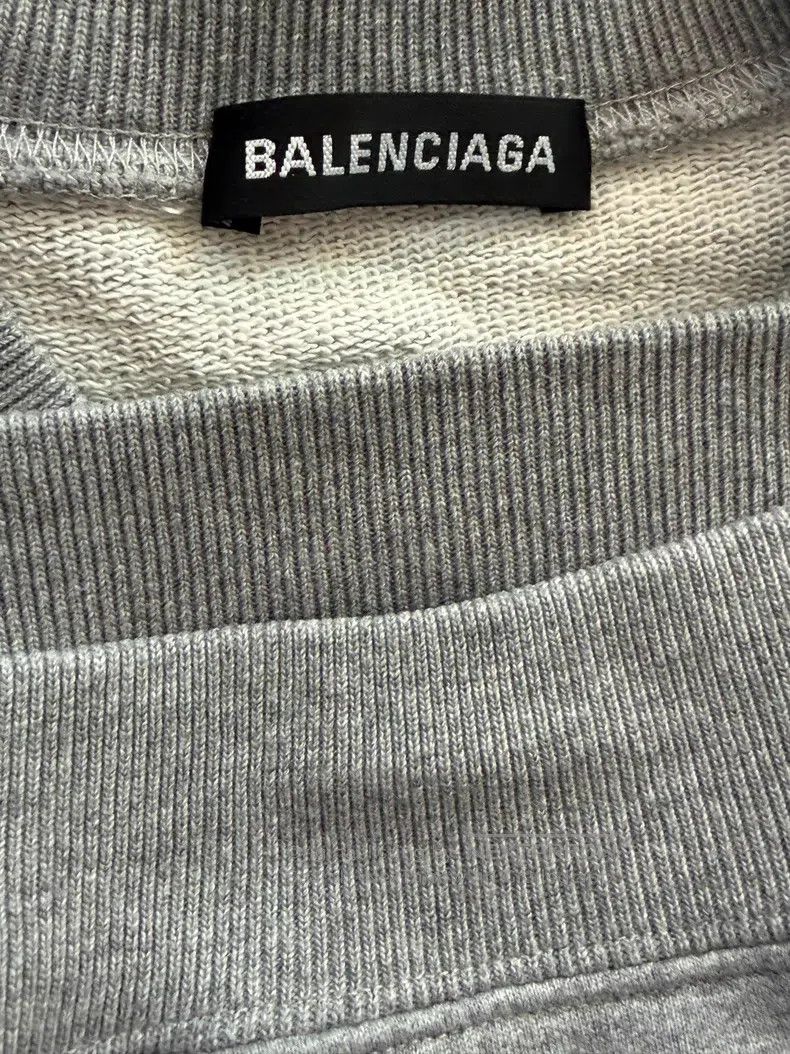 Balenciaga Balenciaga Gray Coke Logo Round Neck Sweatshirt Size US S / EU 44-46 / 1 - 3 Thumbnail