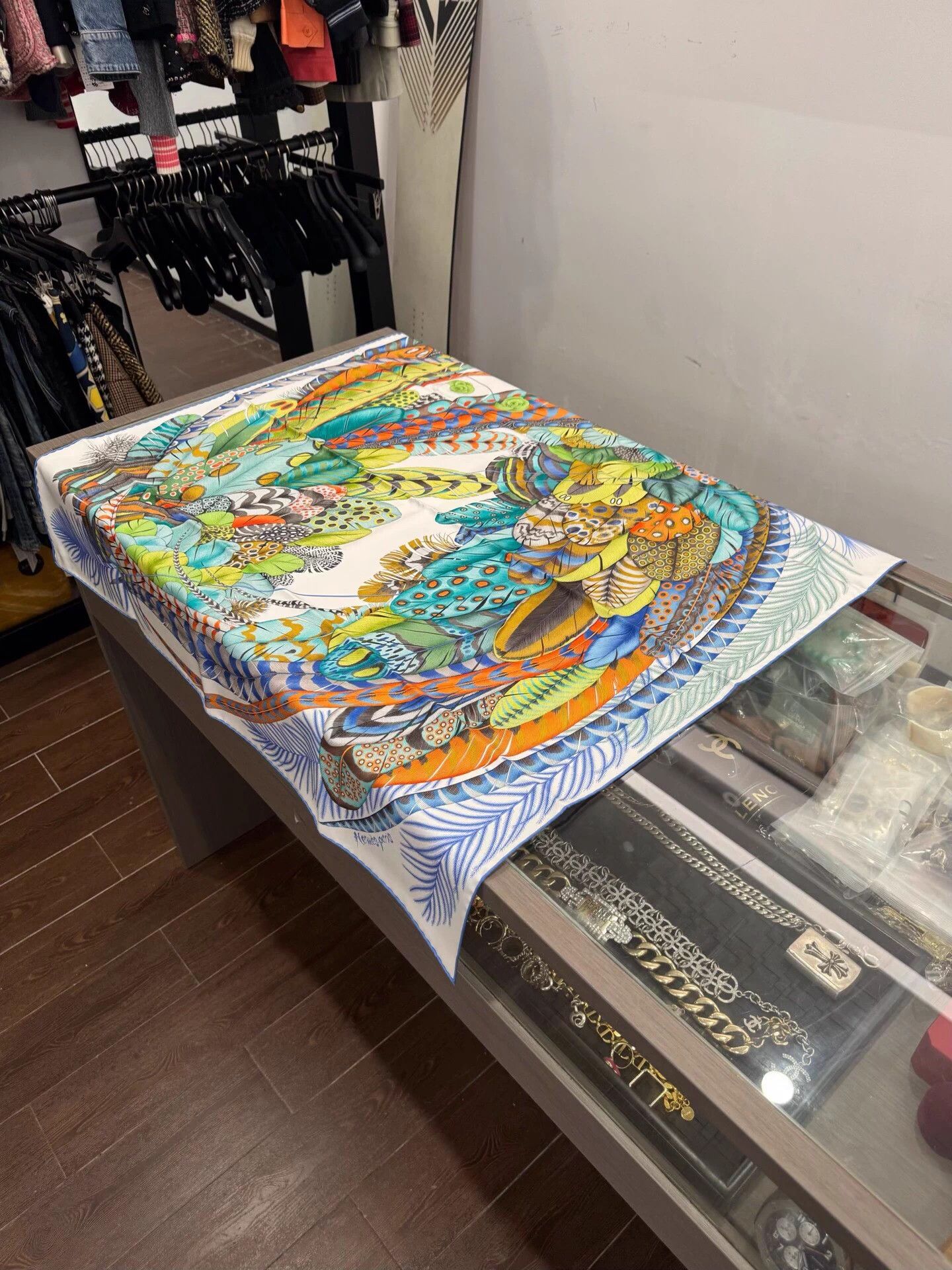 Hermes Feather Celebration Silk Scarf 90x90cm New with Box