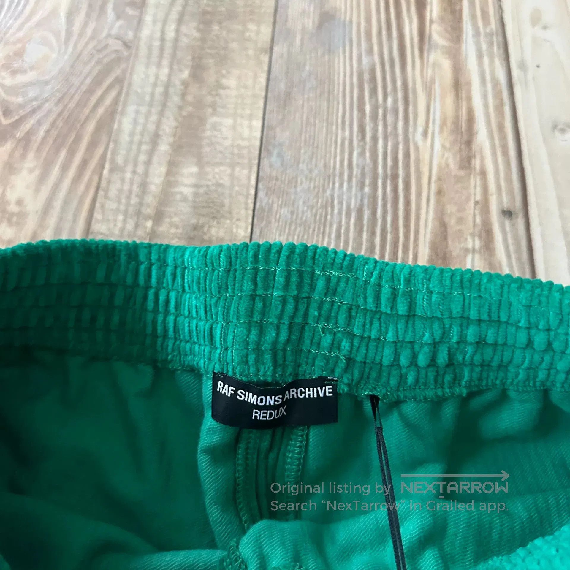 Raf Simons RAF SIMONS ARCHIVE REDUX Green Corduroy Pants. Size US 28 / EU 44 - 4 Thumbnail