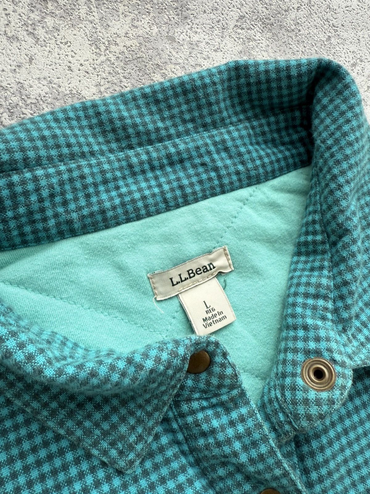 Flannel × L.L. Bean × Vintage Vintage L.L.Bean Flannel Shirt Jacket Size US L / EU 52-54 / 3 - 4 Thumbnail