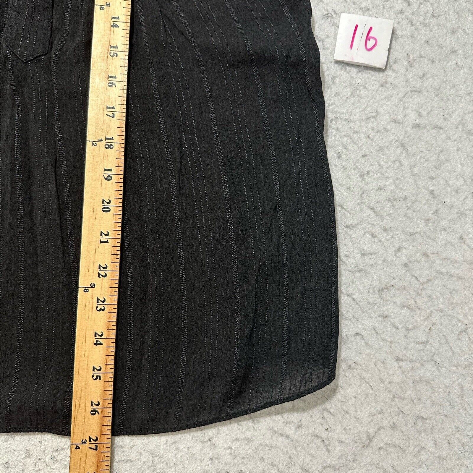 Nicole Miller Nicole Miller Small Button Down Collared Black Blouse Shirt Size S / US 4 / IT 40 - 9 Thumbnail