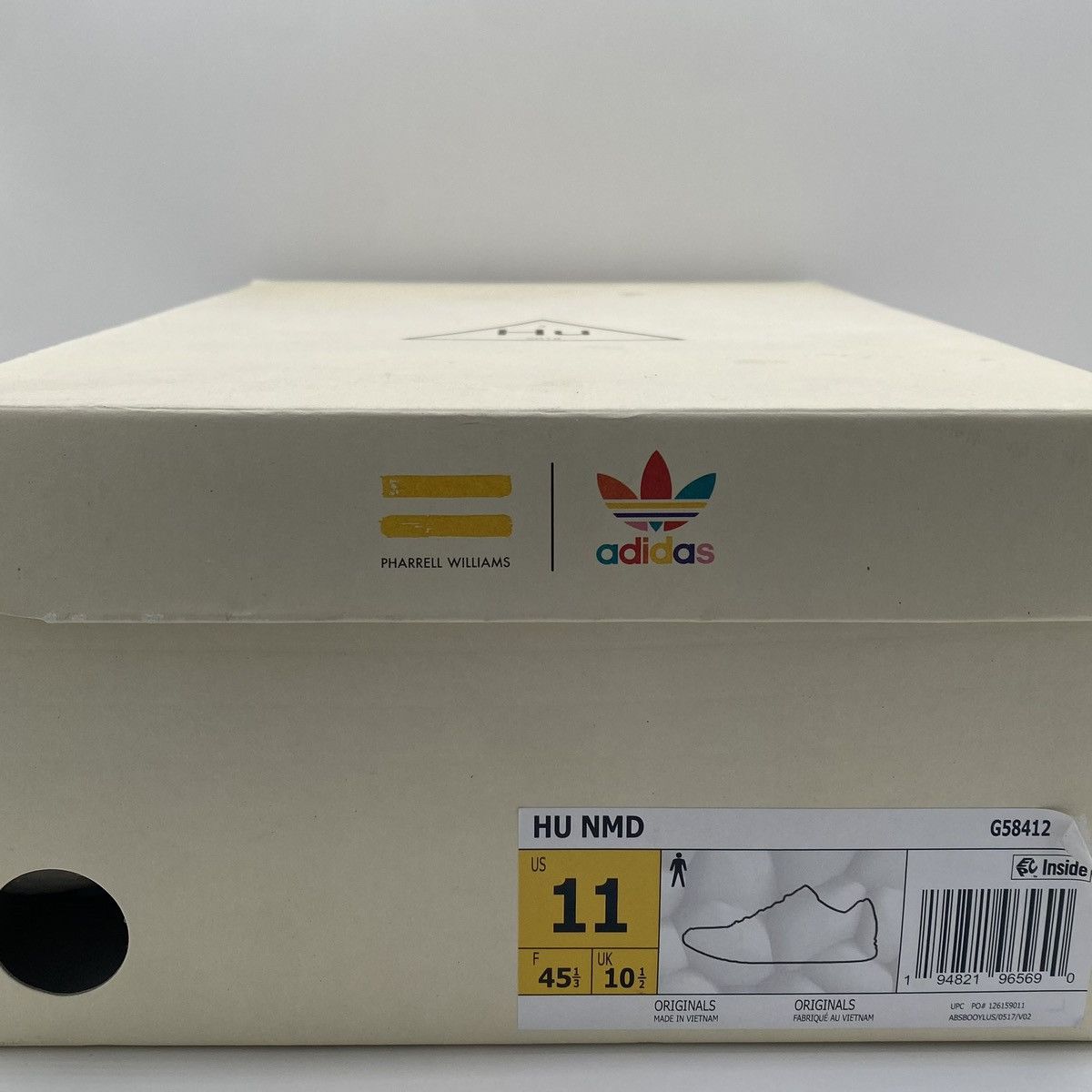 Adidas × Pharrell Adidas NMD Hu Pharrell Extra Eye Grey Size US 11 / EU 44 - 6 Thumbnail