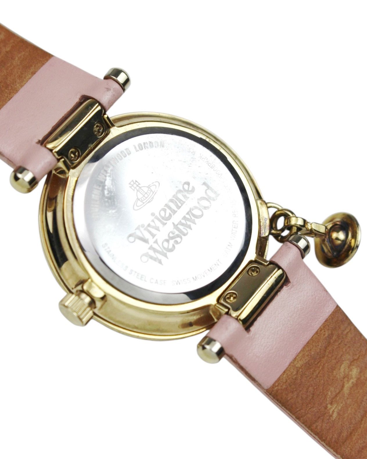 Vivienne Westwood VIVIENNE WESTWOOD ORB II CHARM WATCH – PINK EMBOSSED STRAP Size ONE SIZE - 8 Thumbnail