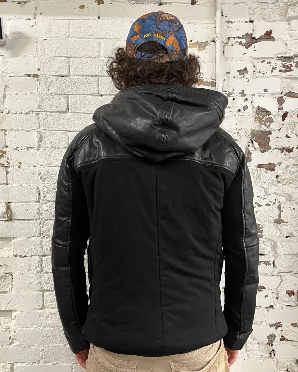 Emporio Armani FW2012 Emporio Armani Ninja Asymmetrical Leather Hooded Jacket Size US M / EU 48-50 / 2 - 3 Thumbnail