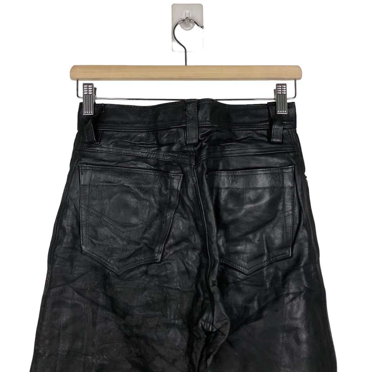 Genuine Leather 🔥Zafco by Hysteric Glamour Genuine Leather Pants Racing Size US 28 / EU 44 - 8 Thumbnail