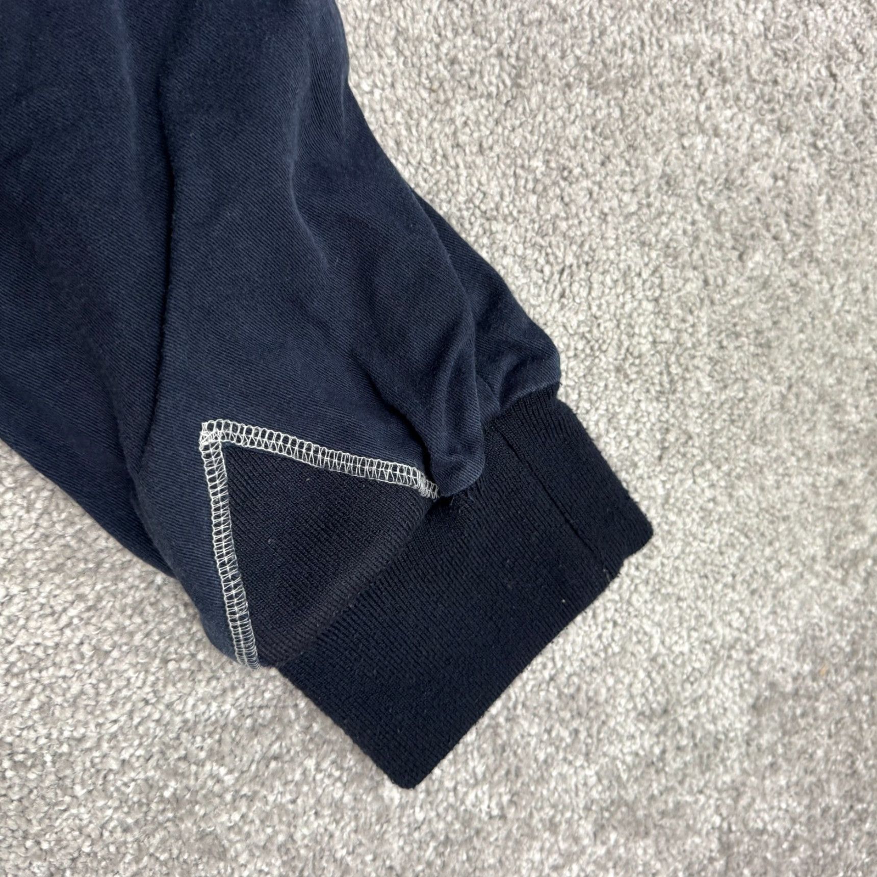 Vintage Panmax Paris Pant Jogger Tapered 2XL Navy Blue 100% Cotton Mens Casual Athleisure Pants Size US 39 - 6 Thumbnail