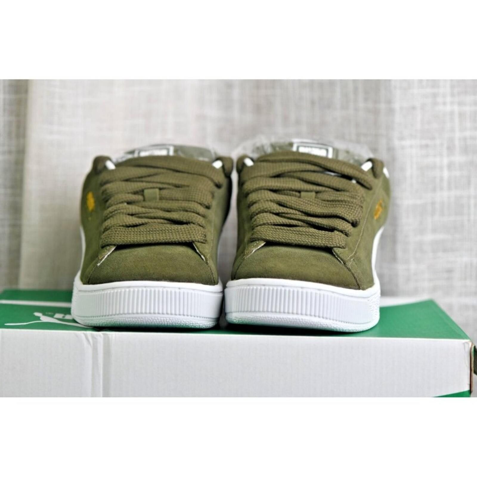 Puma PUMA Suede XL | Dark Oliver/Puma White | 395205-13 Size US 9 / EU 42 - 7 Thumbnail