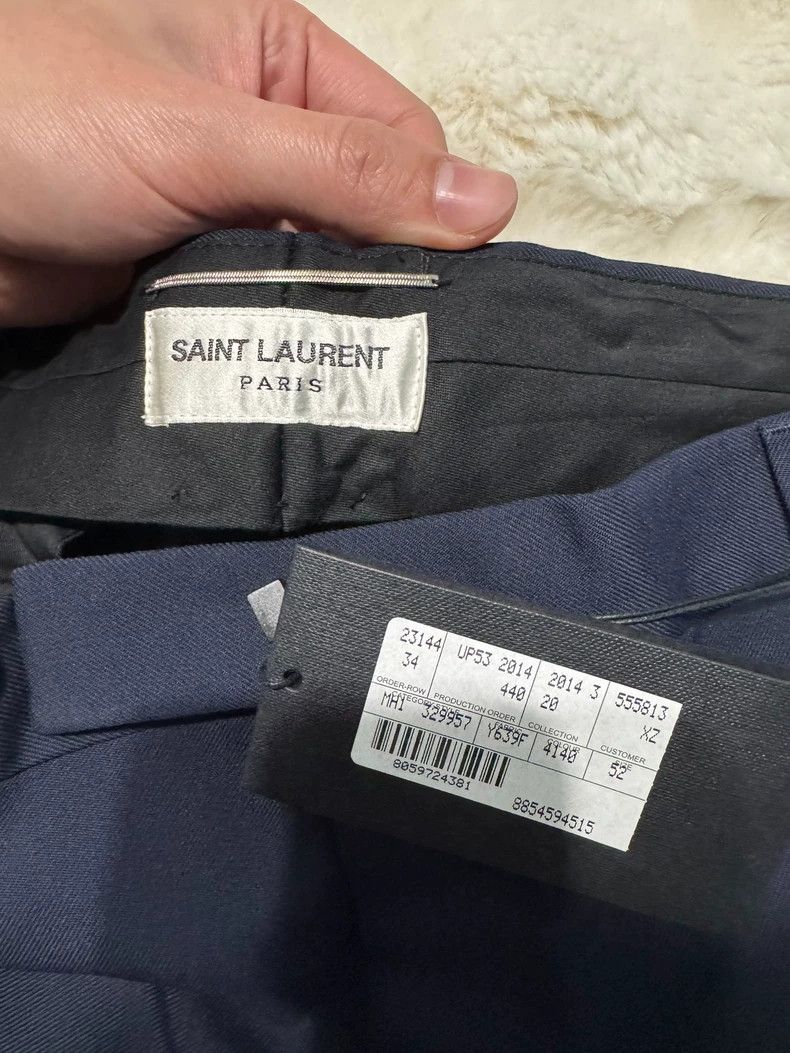 Yves Saint Laurent Saint Laurent size US 52 Dark blue trousers for the first Size US 36 / EU 52 - 2 Thumbnail