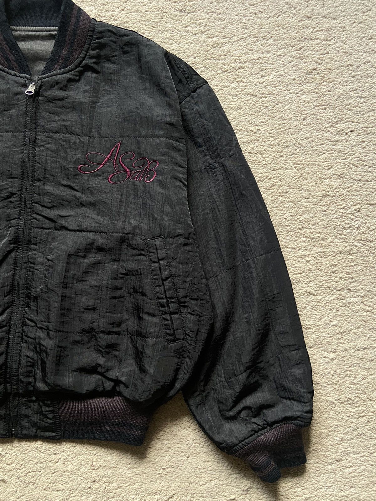Atelier New Regime × Vintage Vintage A/W 80-90’s Atelier Sab Reversible Bomber Jacket Size US L / EU 52-54 / 3 - 3 Thumbnail