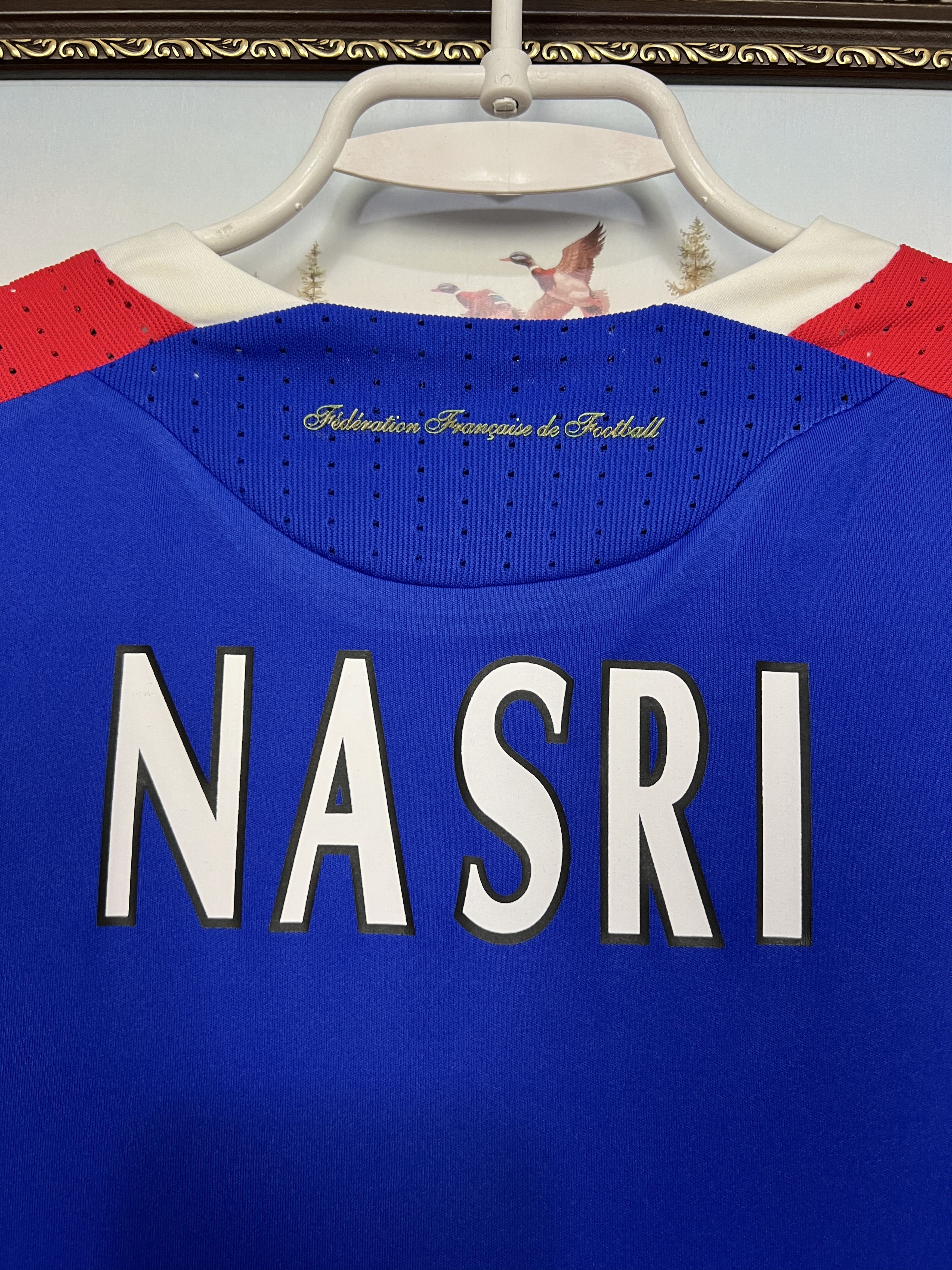 Adidas France Home football shirt 2007 Soccer #11 Nasri Adidas Size US XL / EU 56 / 4 - 13 Thumbnail