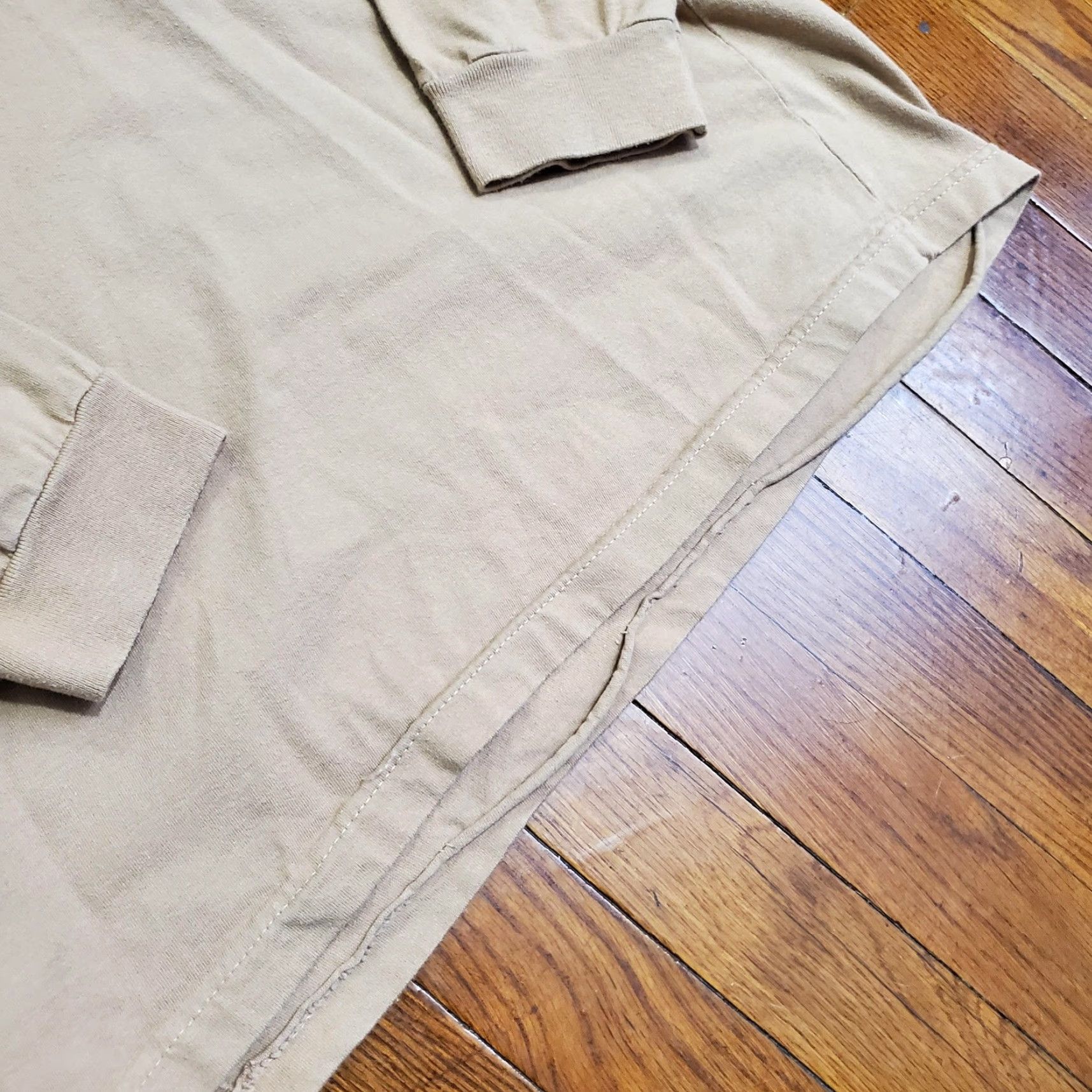 Logo 7 VINTAGE Stussy Hoodie Mens M Beige Lightweight Pullover Long Sleeve Logo Shirt Size US M / EU 48-50 / 2 - 5 Thumbnail