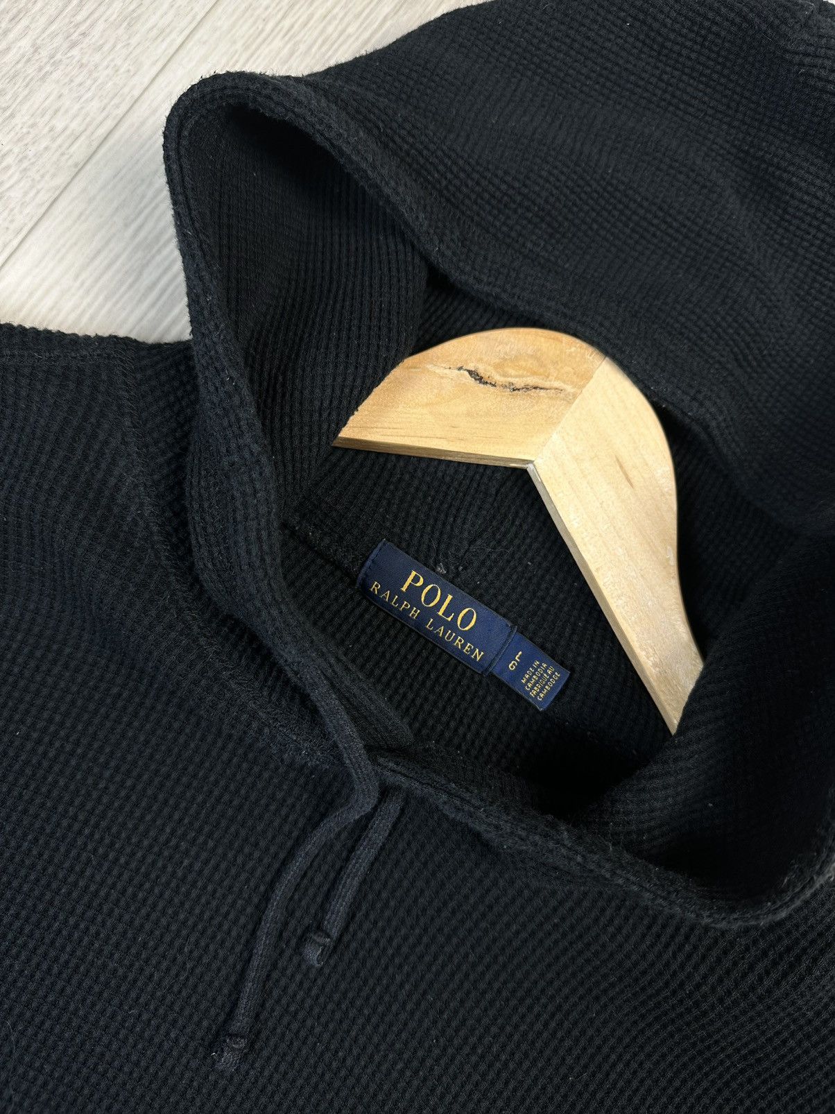 Polo Ralph Lauren Polo Ralph Lauren Hoodie Vintage Small Logo Black Size L Size US L / EU 52-54 / 3 - 6 Thumbnail