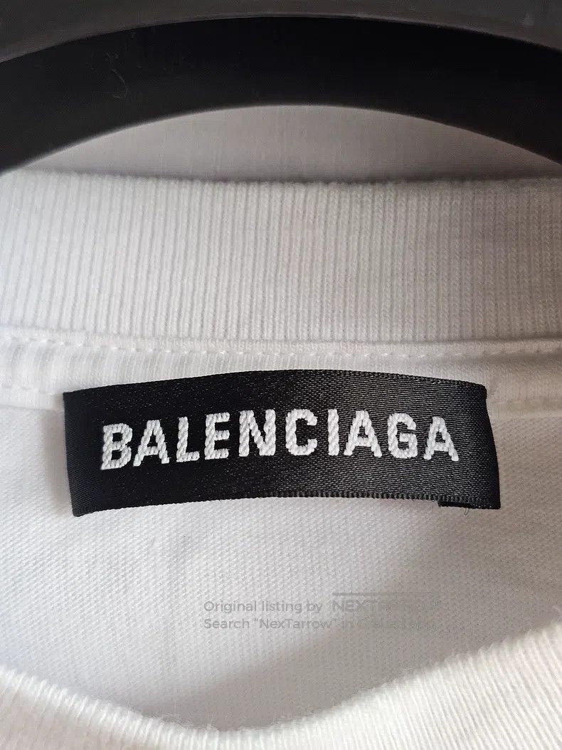 Balenciaga Balenciaga White short-sleeve T-shirt Size US M / EU 48-50 / 2 - 3 Thumbnail