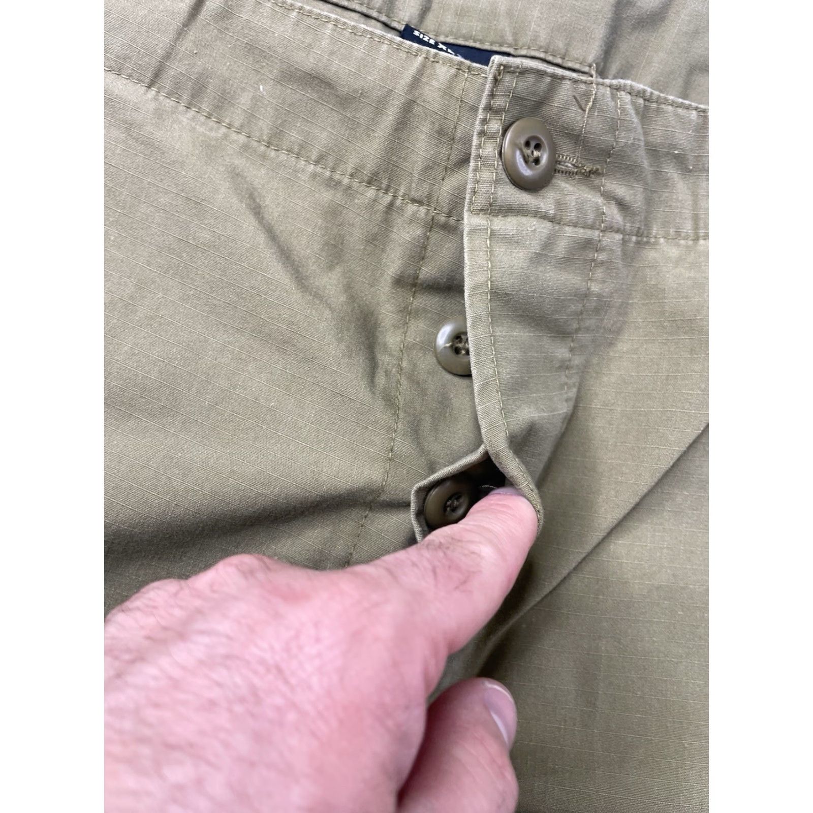 Vintage Helikon SFU Pants Mens Cargo Trousers Army Combat Uniform Trousers Ripstop XL Beige Size US 36 / EU 52 - 5 Thumbnail