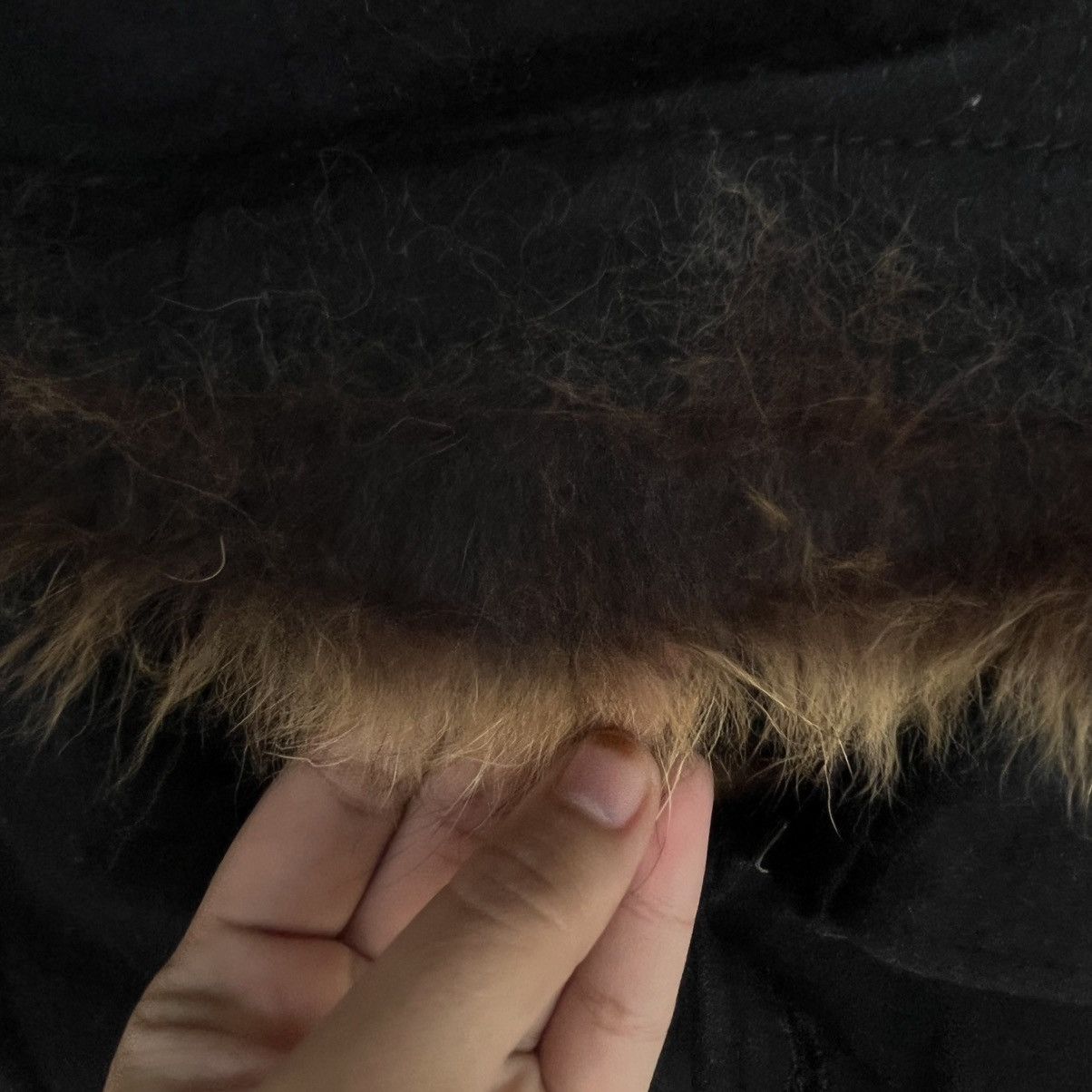 Other Vintage Black Denim Jacket With Fur Hood Size M Size M / US 6-8 / IT 42-44 - 6 Thumbnail