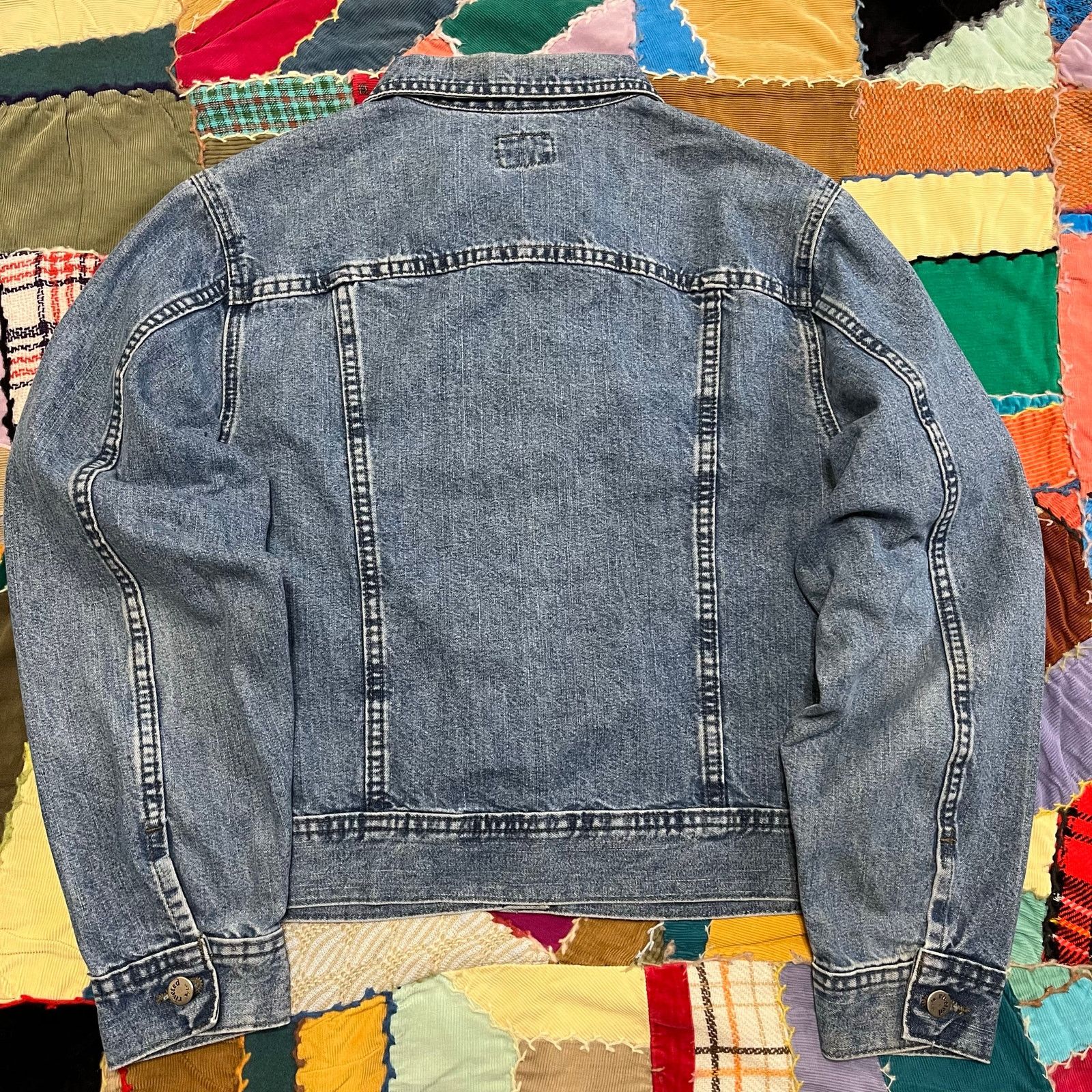 Lee Riveted Lee Medium Washed Denim Trucker Jacket Medium / Larg Size M / US 6-8 / IT 42-44 - 2 Thumbnail