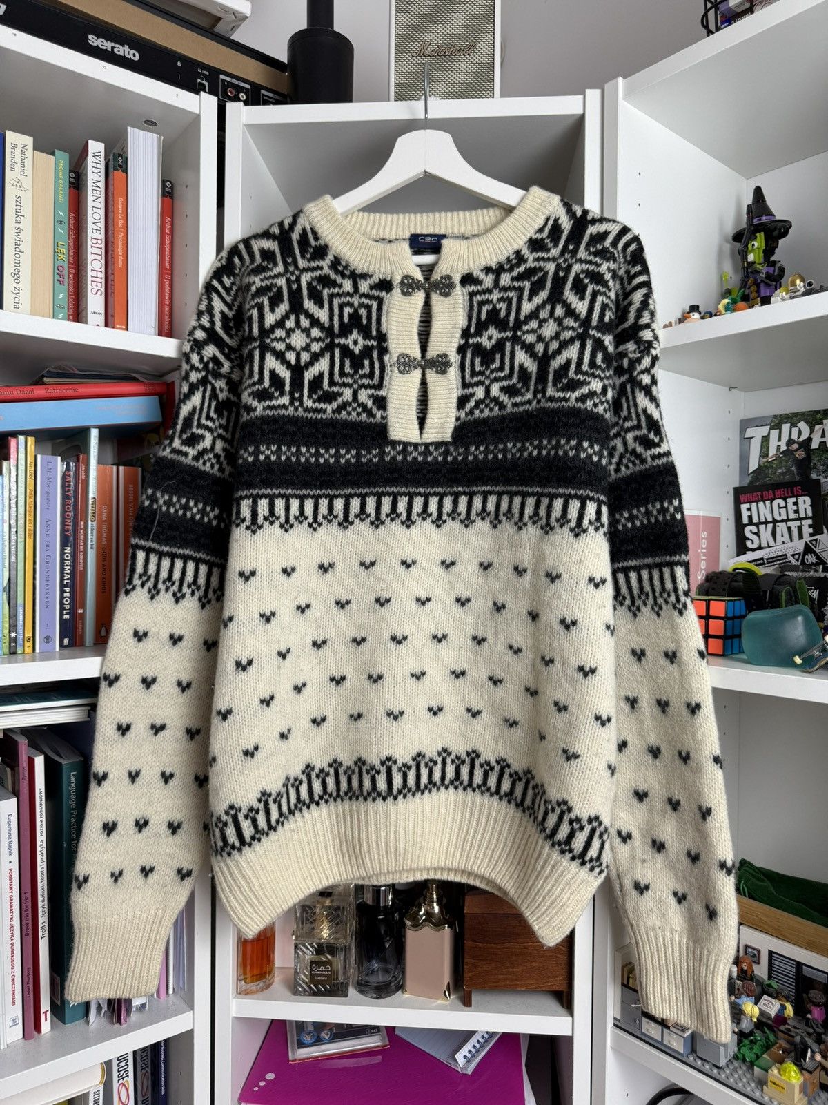 Dale Of Norway × Vintage Vintage 90s Like dale of Norway wool sweater L cottage retro Size US L / EU 52-54 / 3 - 1 Thumbnail