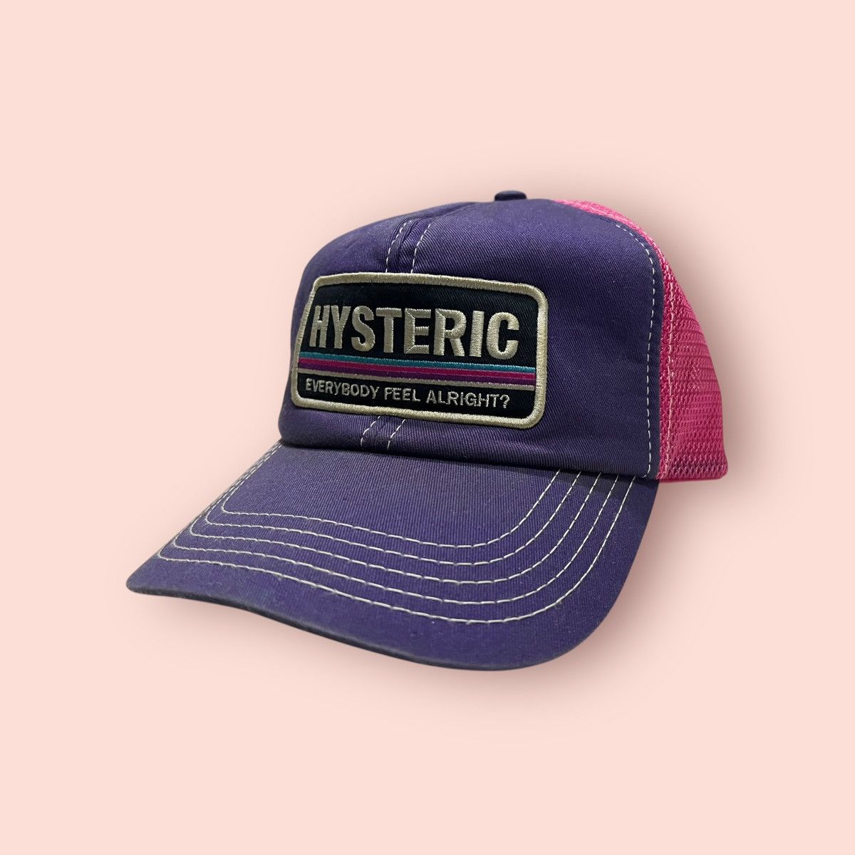 Hysteric Glamour × Japanese Brand VINTAGE HYSTERIC GLAMOUR TRUCKER SNAPBACK HAT Size ONE SIZE - 5 Thumbnail