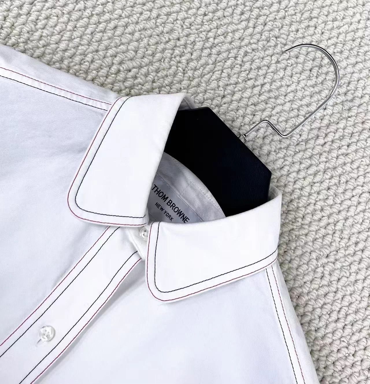 Thom Browne Thom Browne White Stripe Patch Shirt Unisex 0 Size XS / US 0-2 / IT 36-38 - 3 Thumbnail
