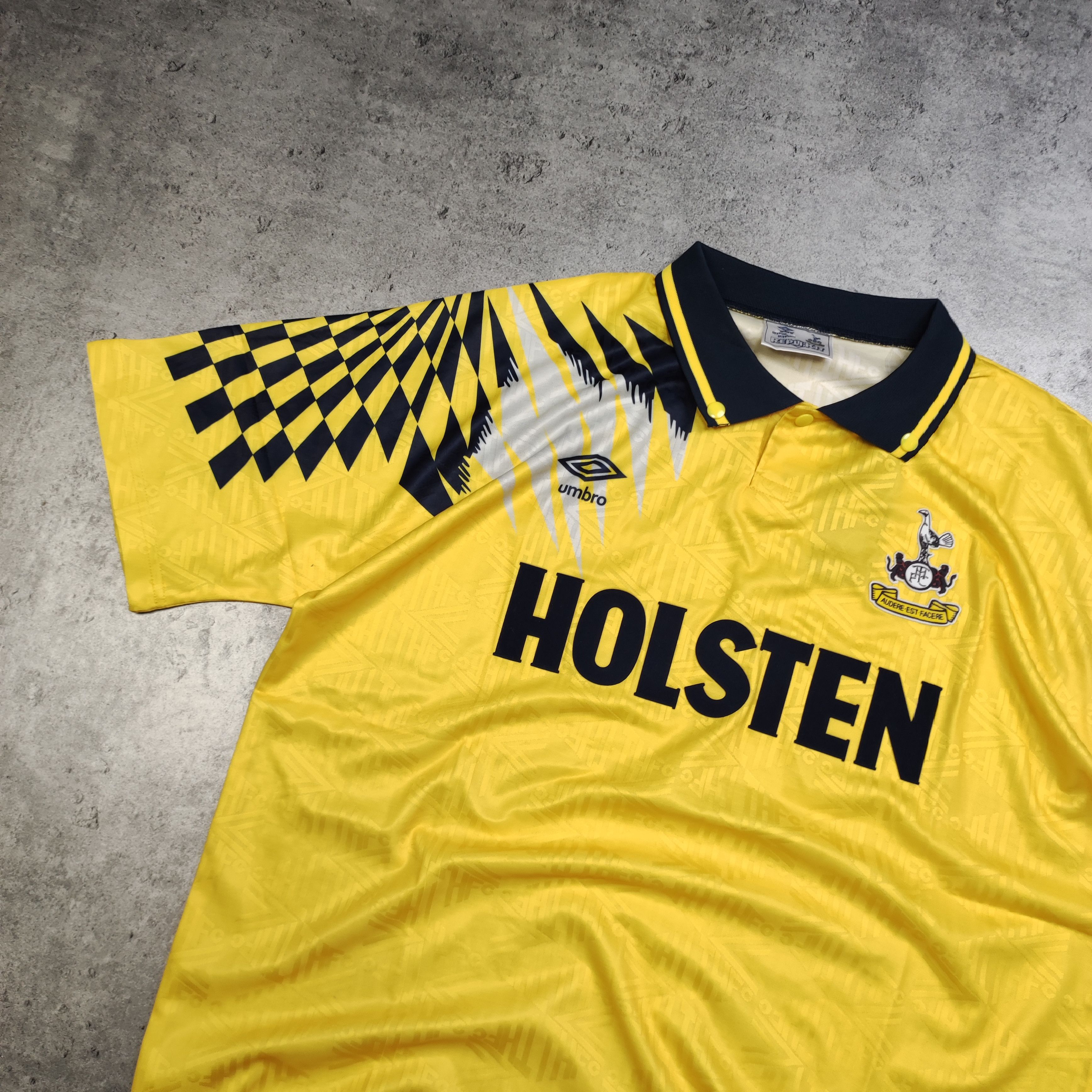 Vintage RARE 1992 Tottenham Hotspurs Away Football Retro Jersey Size US XL / EU 56 / 4 - 3 Thumbnail