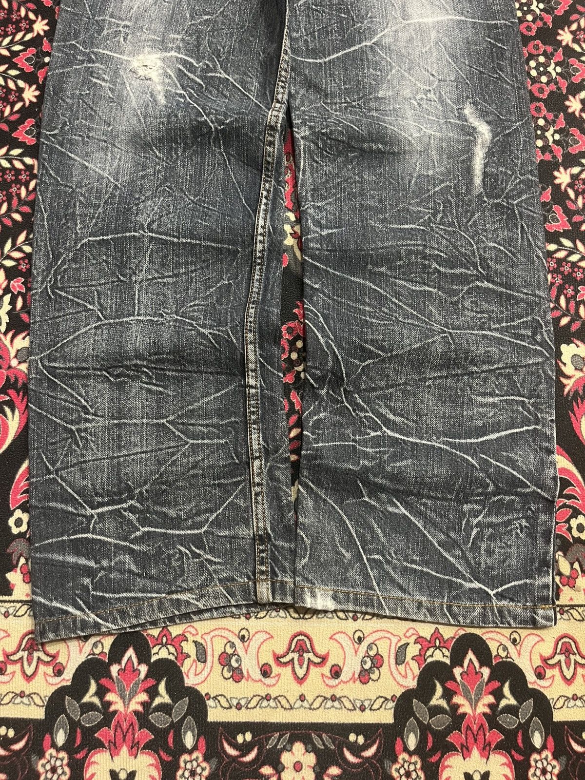 Hysteric Glamour Vintage Nylaus Double Waisted Distressed Clawmark Jeans Size US 29 - 9 Thumbnail