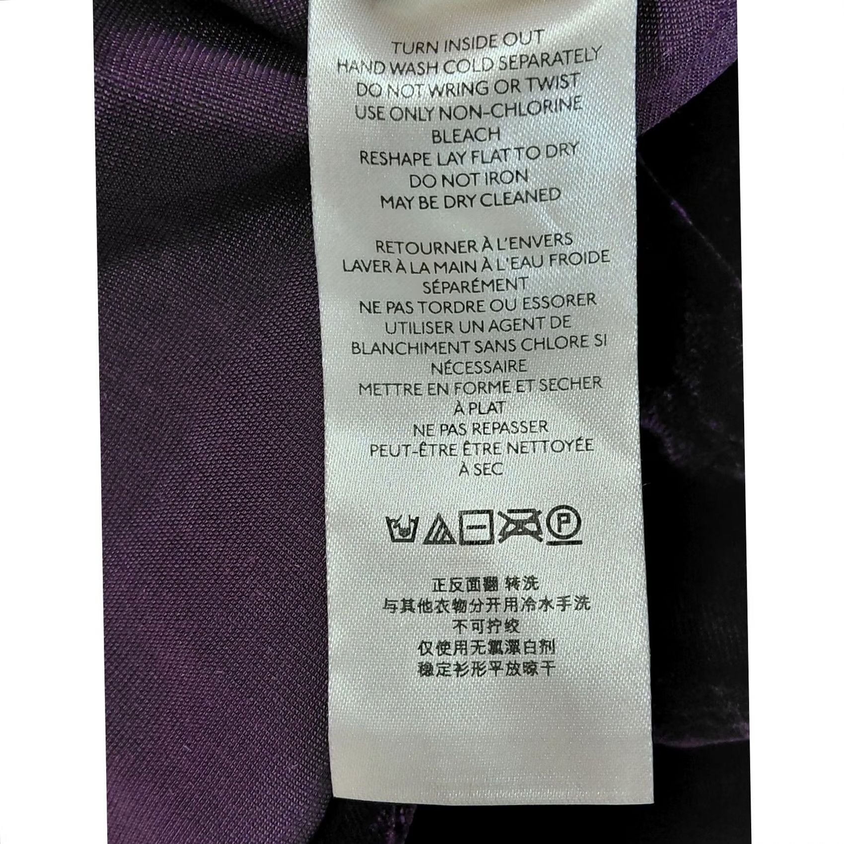 Free People Free People Shirt Dress Viscose Velvet Button-Up Purple XS Womens Long Sleeve Collared Solid Button Front Casual Size XS / US 0-2 / IT 36-38 - 4 Thumbnail