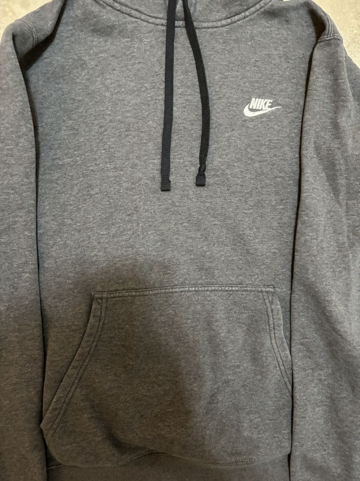 Nike × Vintage vintage 2000s grey nike mini swoosh chest hoodie Size US M / EU 48-50 / 2 - 2 Thumbnail
