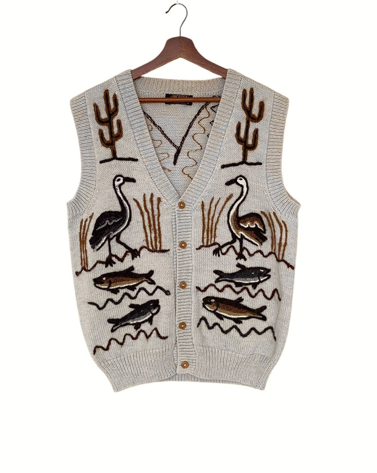 Handmade Vintage Brand Inca-tex Handmade Knitwear 1980s Size US M / EU 48-50 / 2 - 1 Thumbnail