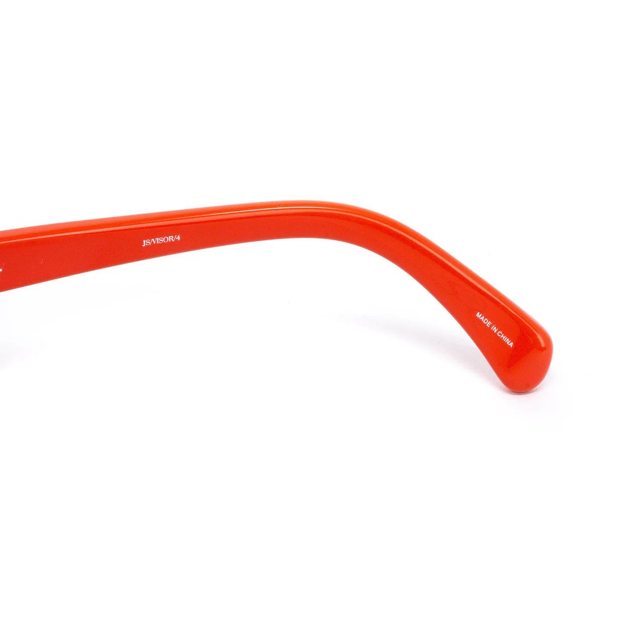 Jeremy Scott Jeremy Scott Red Visor Oval Plastic Sunglasses Size ONE SIZE - 3 Thumbnail