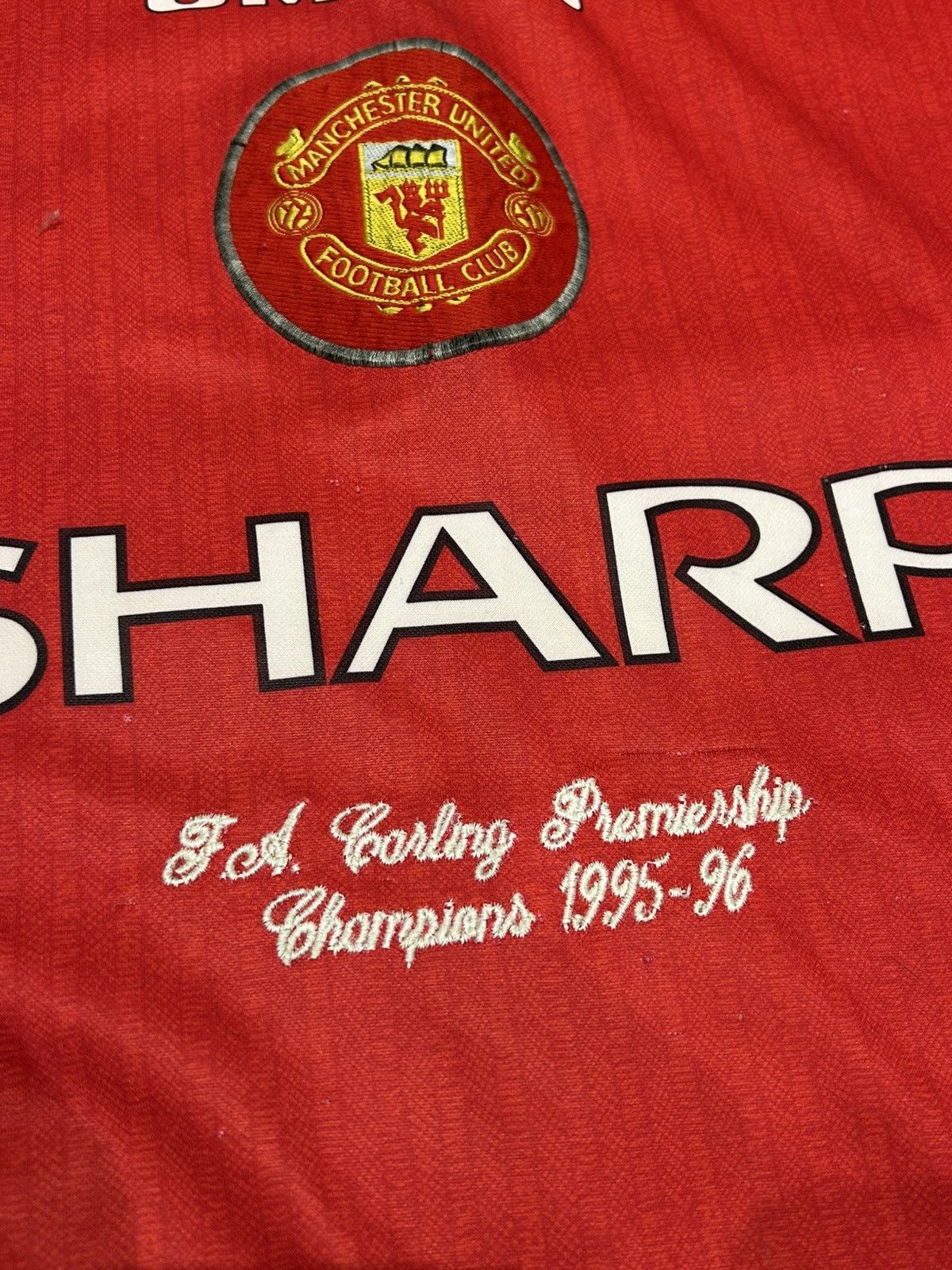 Umbro × Vintage Manchester United 1996/98 home jersey FA CUP winners Size US XL / EU 56 / 4 - 4 Thumbnail