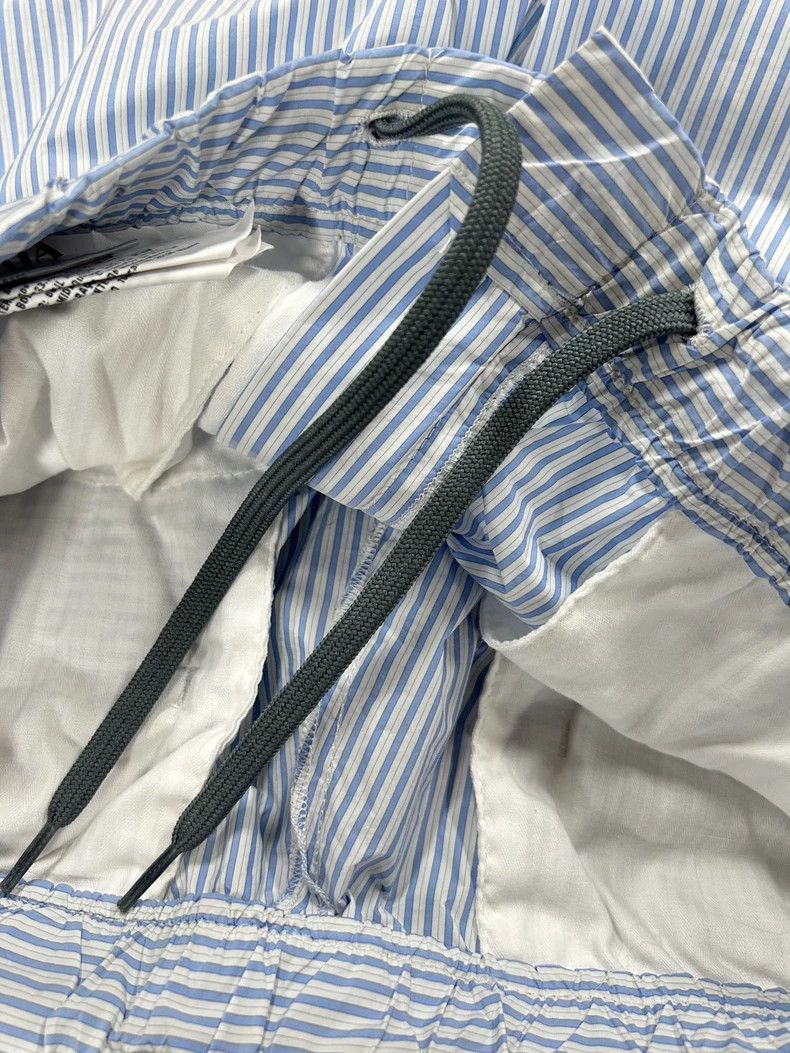 Prada Prada Blue and white striped trousers 2501-Nextarrow Size US 32 / EU 48 - 4 Thumbnail