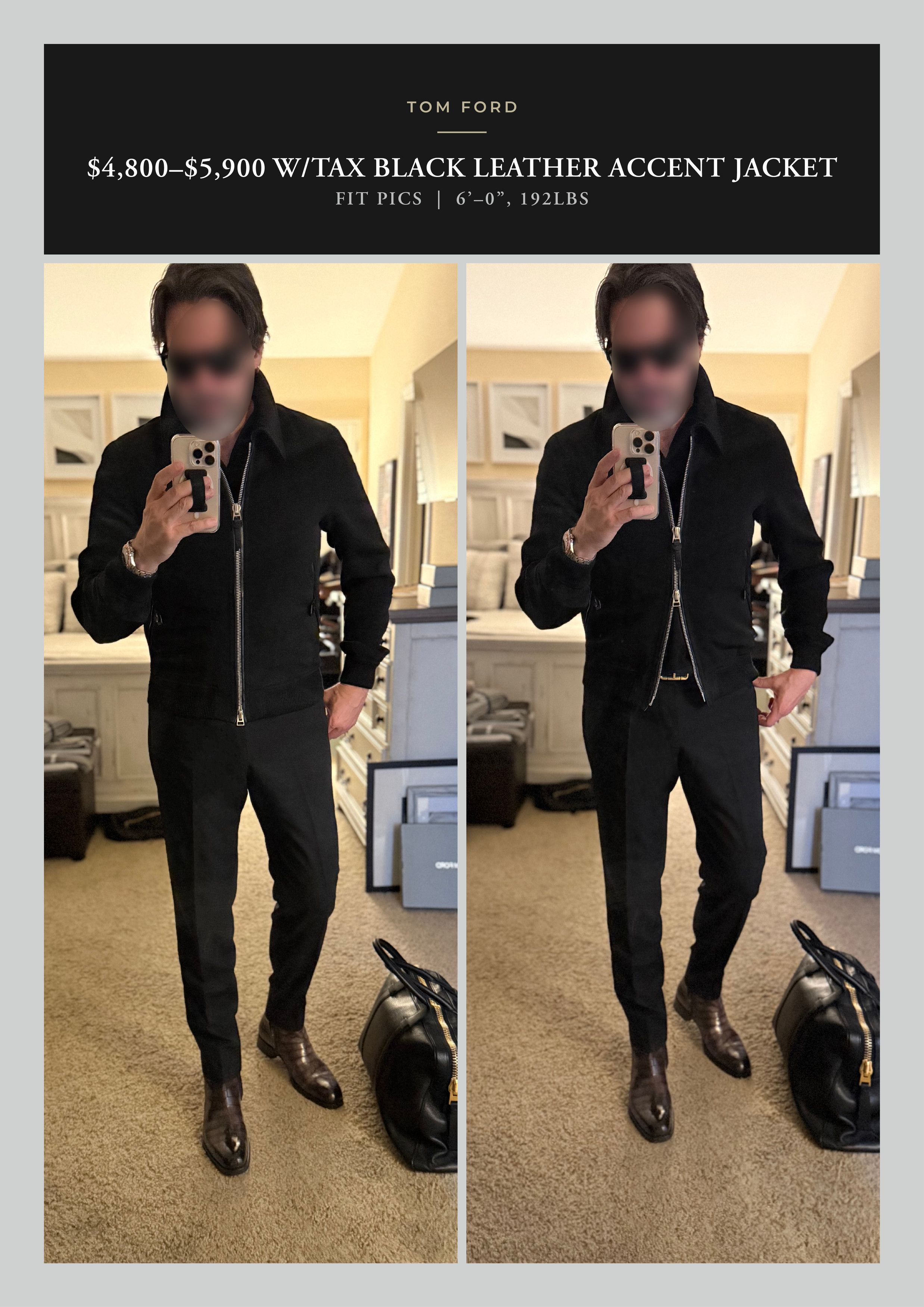 Tom Ford Ultimate Rare $5K w/tax TOM FORD Leather Accent Jacket Size US M / EU 48-50 / 2 - 2 Thumbnail
