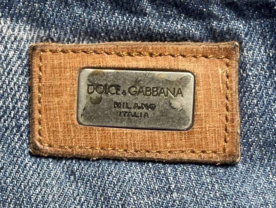 Dolce & Gabbana Dolce Gabbana - Plated Logo Denim Jeans Size US 36 / EU 52 - 4 Thumbnail