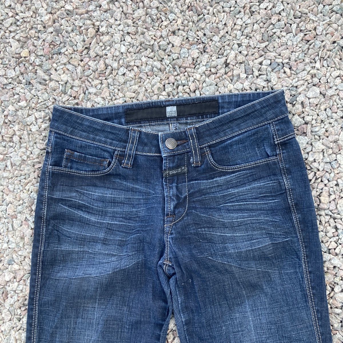 Marithe + Francois Girbaud DISTRESSED MARITHE FRANCOIS GIRBAUD BOOTCUT JEANS Size 27" / US 4 / IT 40 - 3 Thumbnail